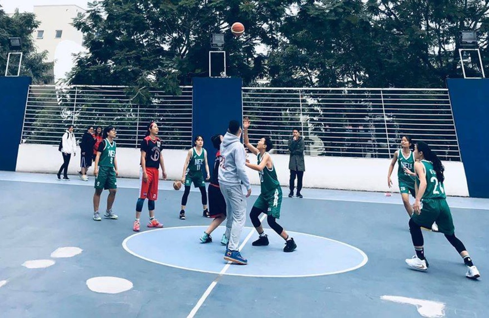 Sân bóng rổ Đại học Thăng Long Hà Nội