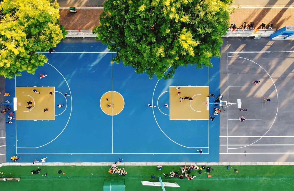Sân bóng rổ trường Đại học Hà Nội